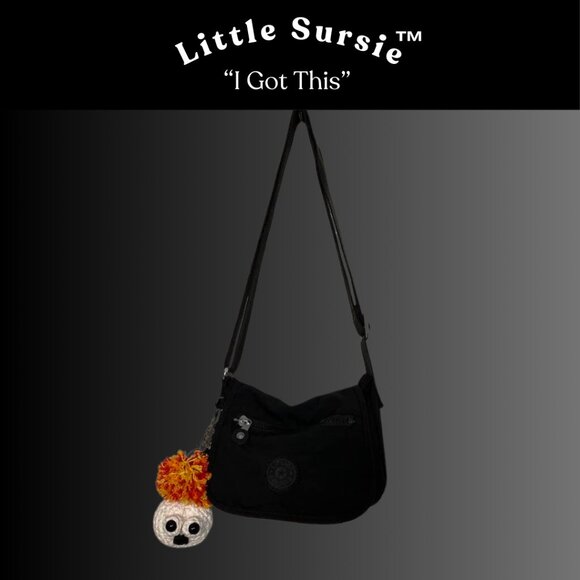 Handmade Crocheted Cotton Amigurumi Purse Charm Keychain - Picture 3 of 8